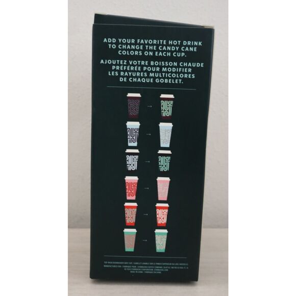 Starbucks 16 OZ Reusable Color Changing Hot Cups ~ Holiday 2020 Candy Canes ~ - Picture 2 of 10